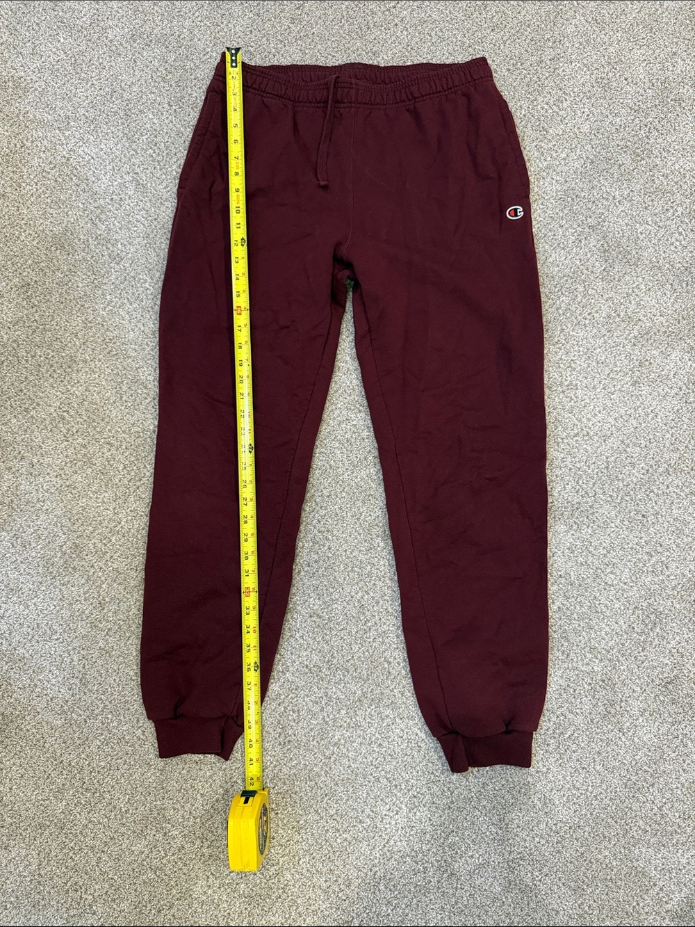 Champion Mens Burgundy Jogger Sweatpants